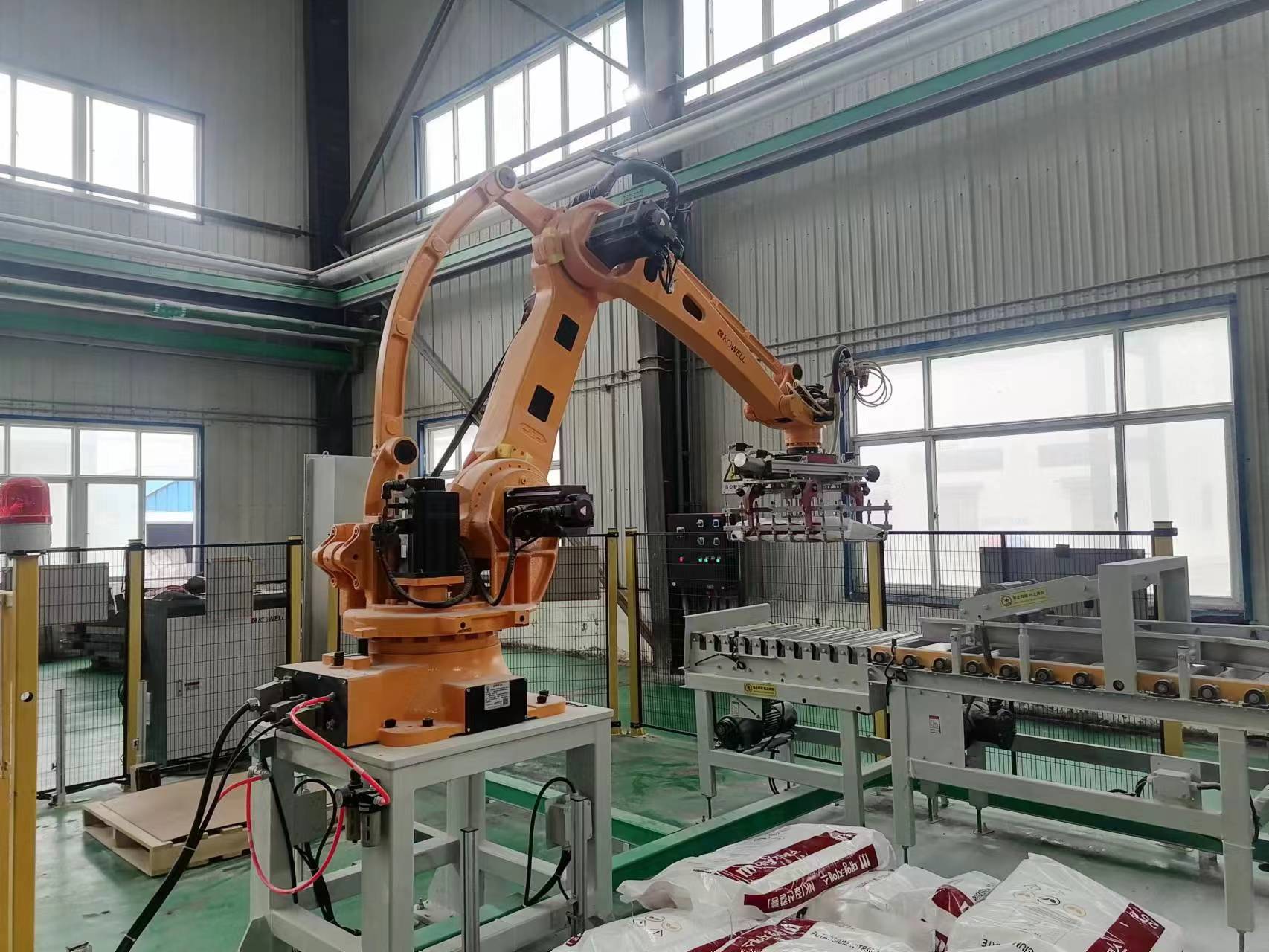肥料碼垛機器人，肥料生產線自動搬碼垛機詳細介紹